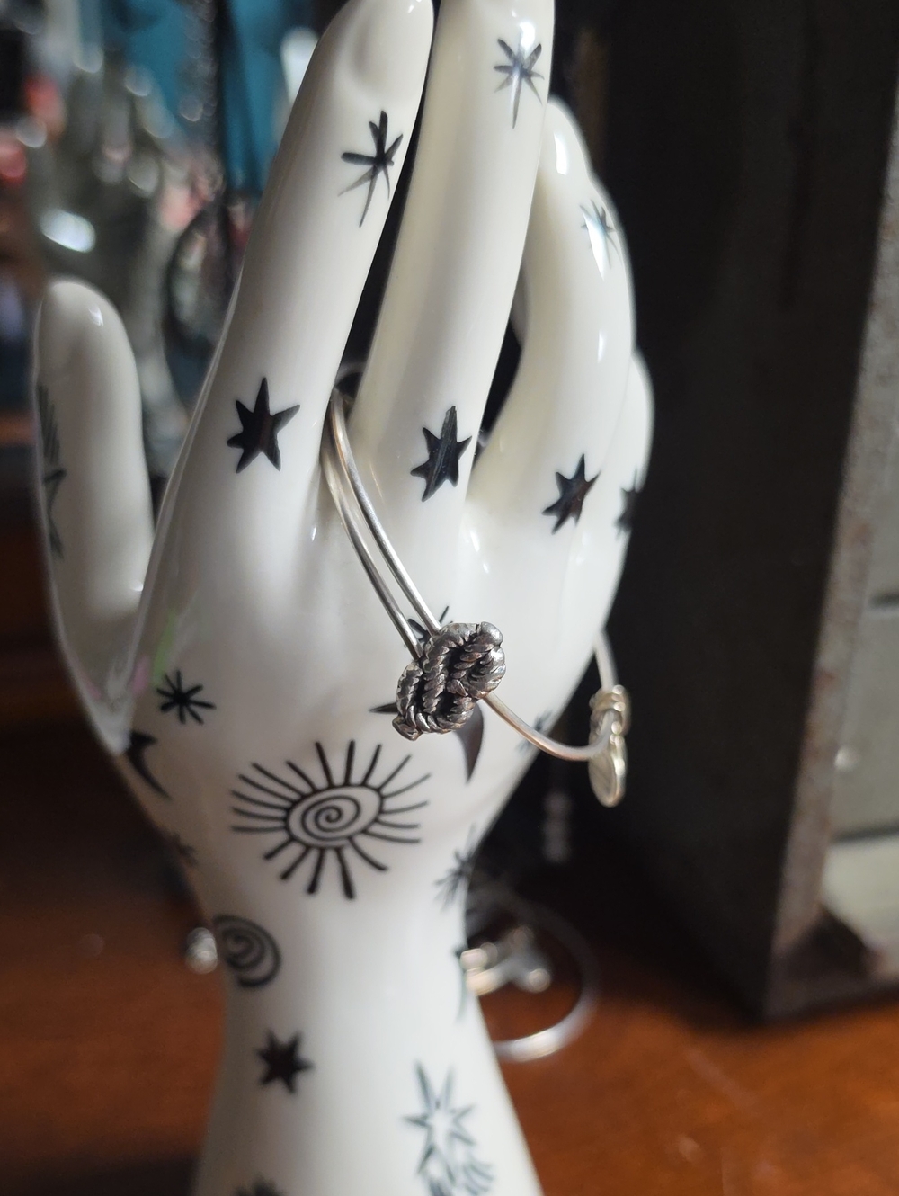 Alex and Ani Silver Knot Bangle Bracelet
